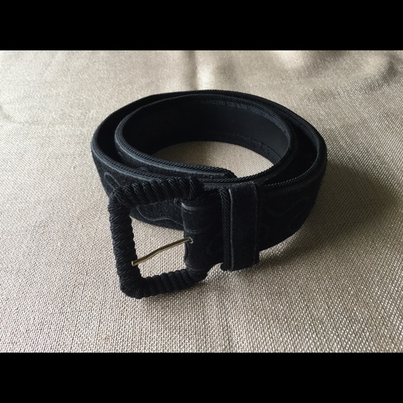 suede black belt